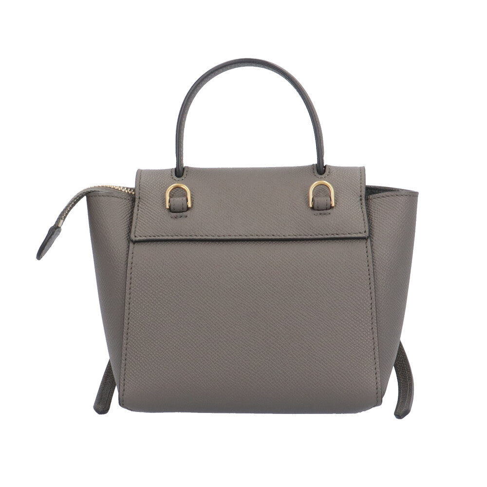 CELINE ベルトバッグ グレー CELINE pico belt bag shoulder bag leather gray women's used