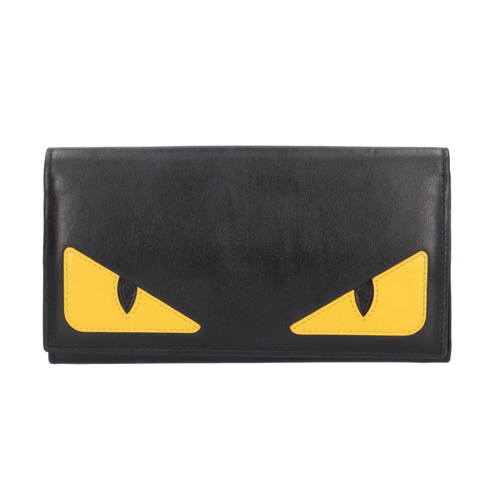 FENDI Bugs Eye Monster Long Wallet Leather Men's Used – 【公式