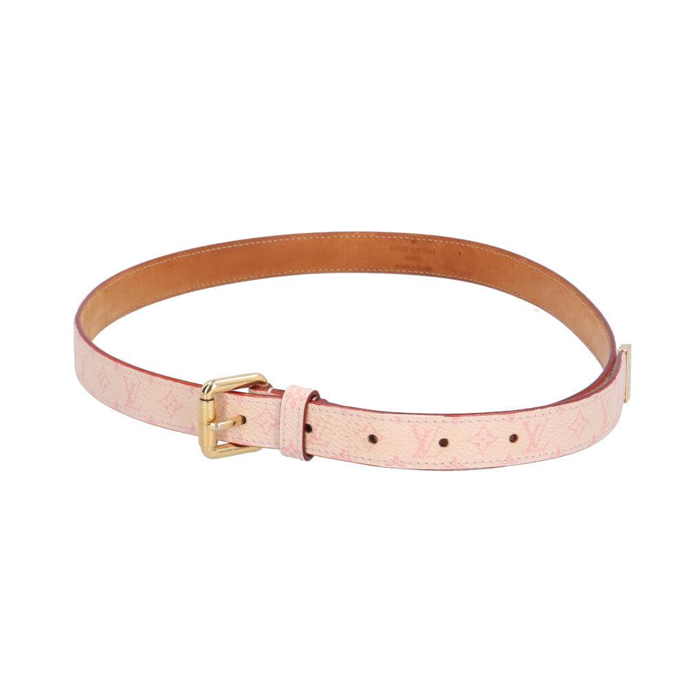 LOUIS VUITTON Louis Vuitton Saintture Monogram Cherry Blossom Belt