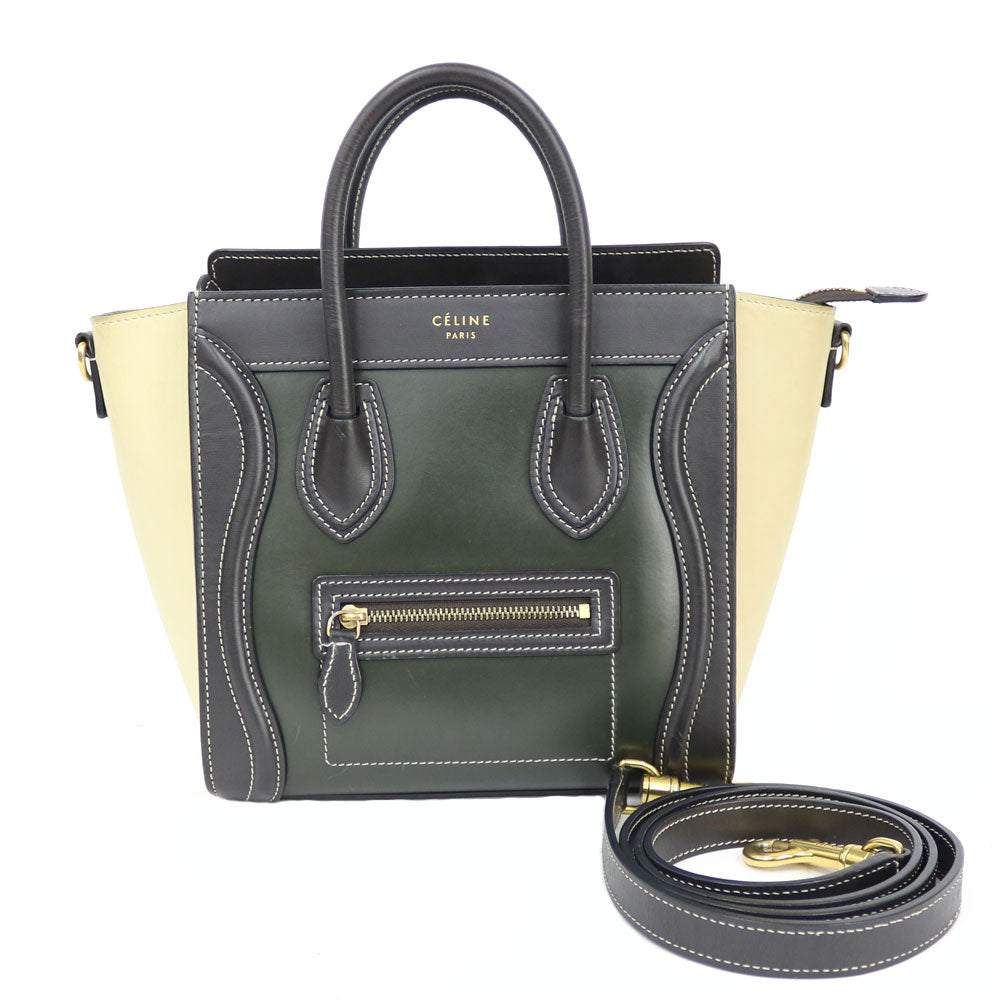 セリーヌ CELINE ラゲージ ナノ ショルダーバッグ レザー マルチ