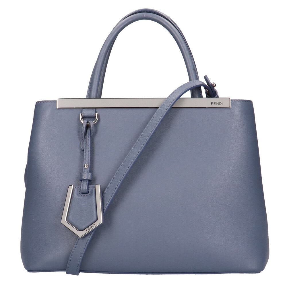 FENDI　トゥージュール　ブルーグレー フェンディ FENDI トゥージュール ショルダーバッグ レザー ブルー