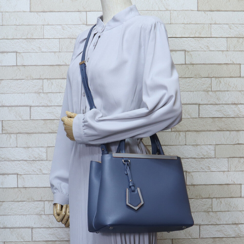 フェンディ FENDI トゥージュール ショルダーバッグ レザー ブルー