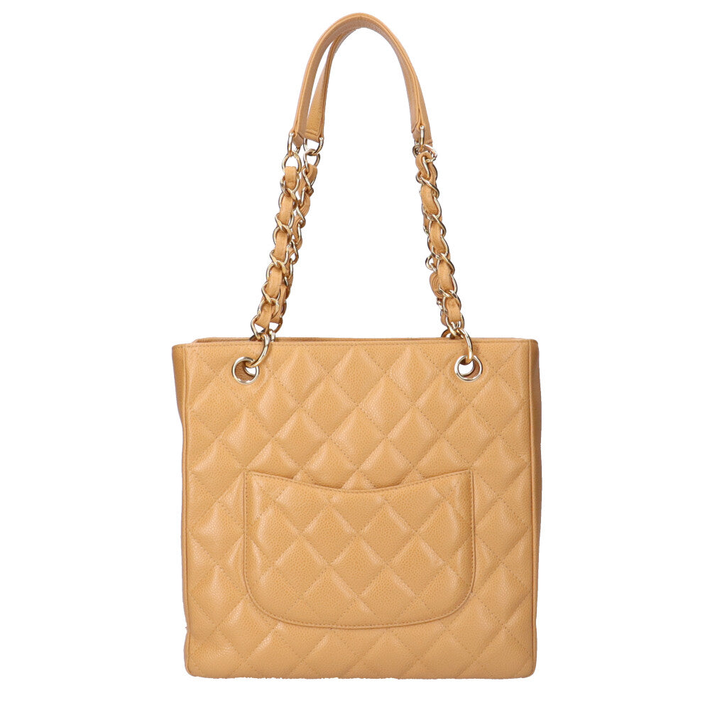 シャネル CHANEL PSTチェーントート ショルダーバッグ キャビアスキン