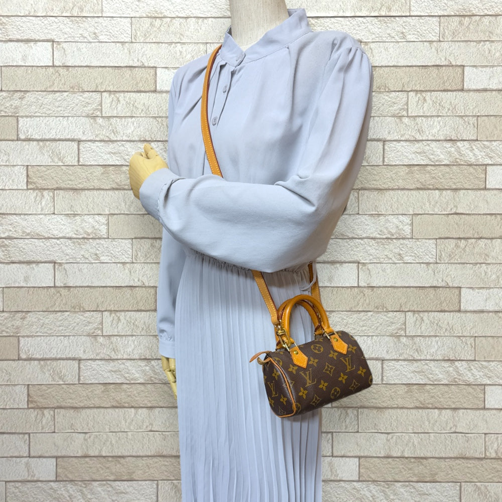LOUIS VUITTON Mini Speedy Monogram Shoulder Bag Monogram Canvas