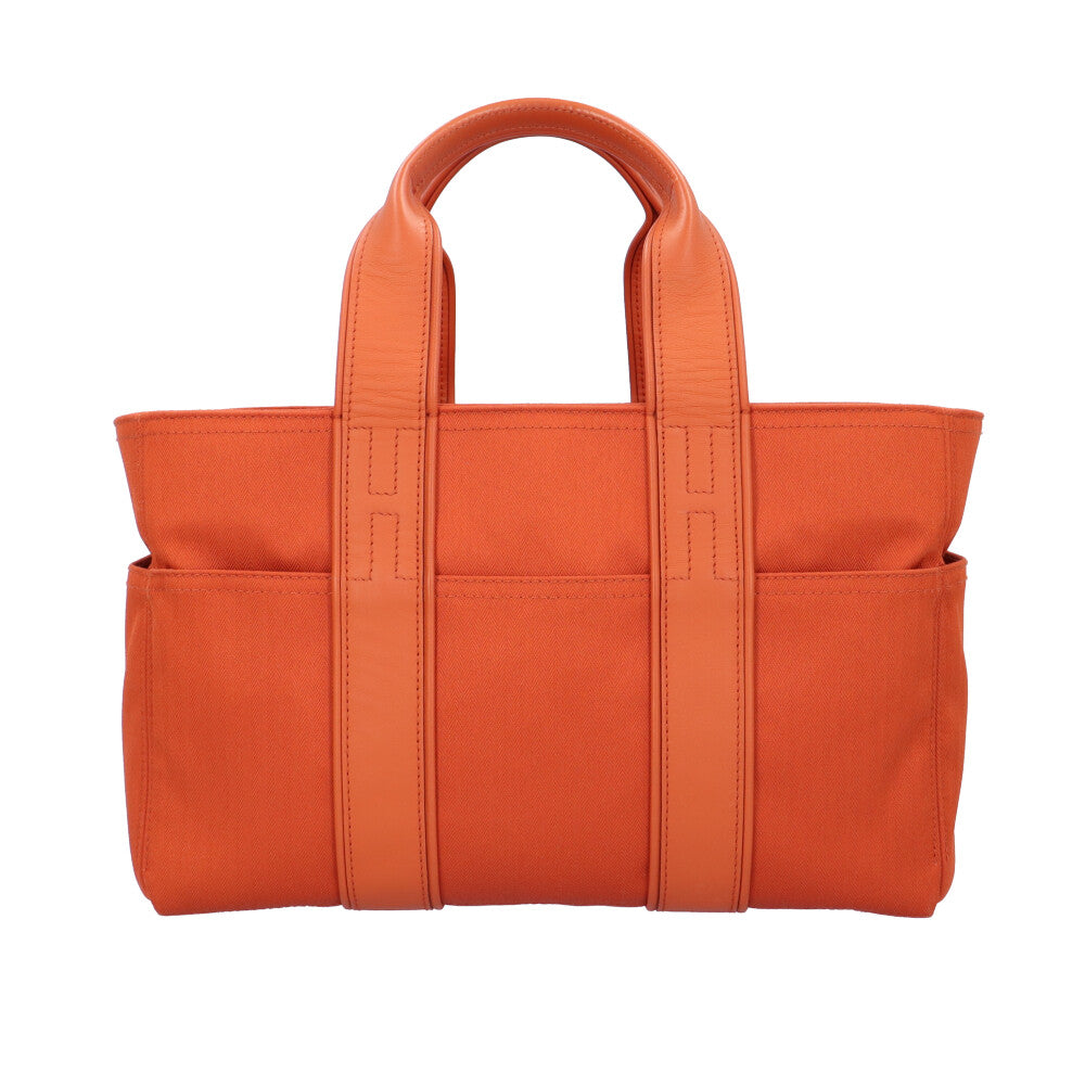 HERMES エルメス アカプルコPM ハンドバッグ ナイロン オレンジ