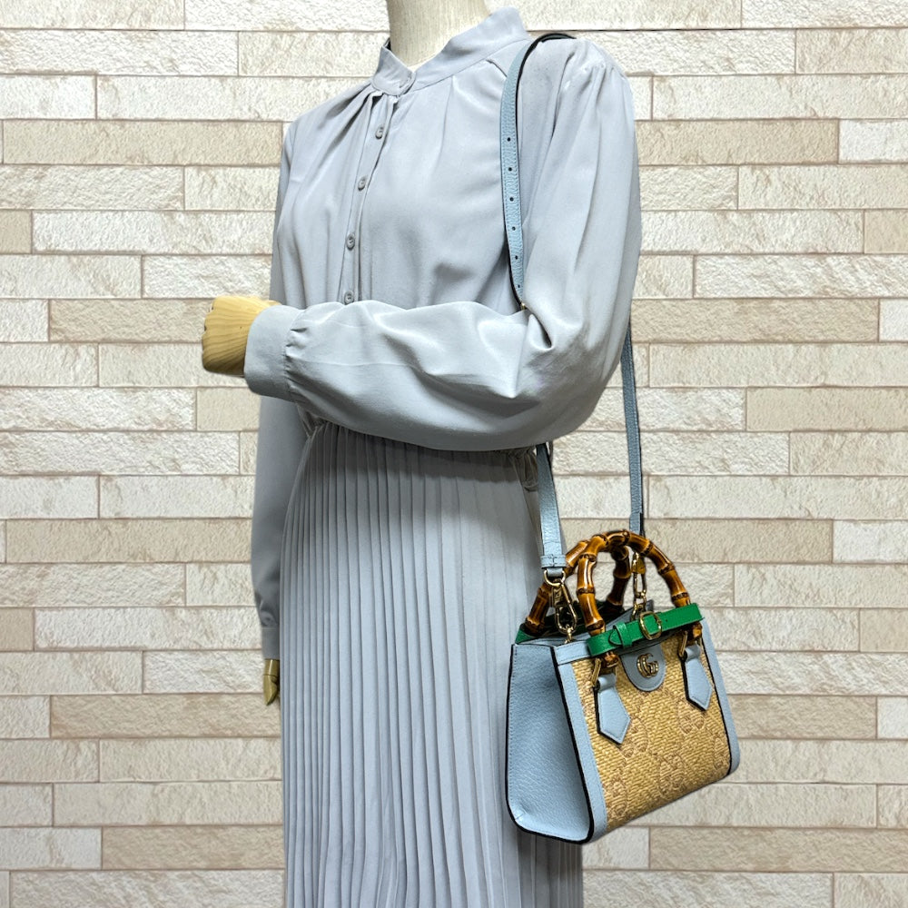 GUCCI グッチ 日本限定 ダイアナ ミニトート バンブー ショルダー