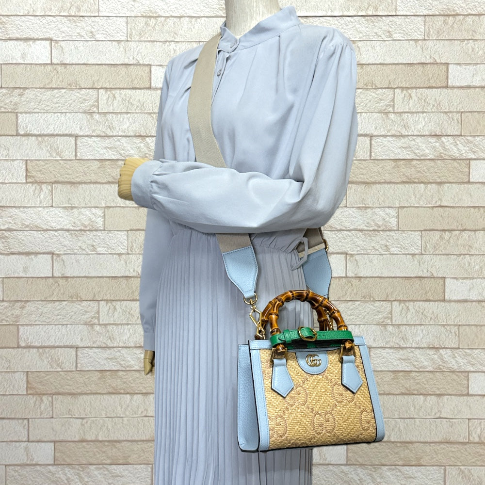 GUCCI グッチ 日本限定 ダイアナ ミニトート バンブー ショルダー
