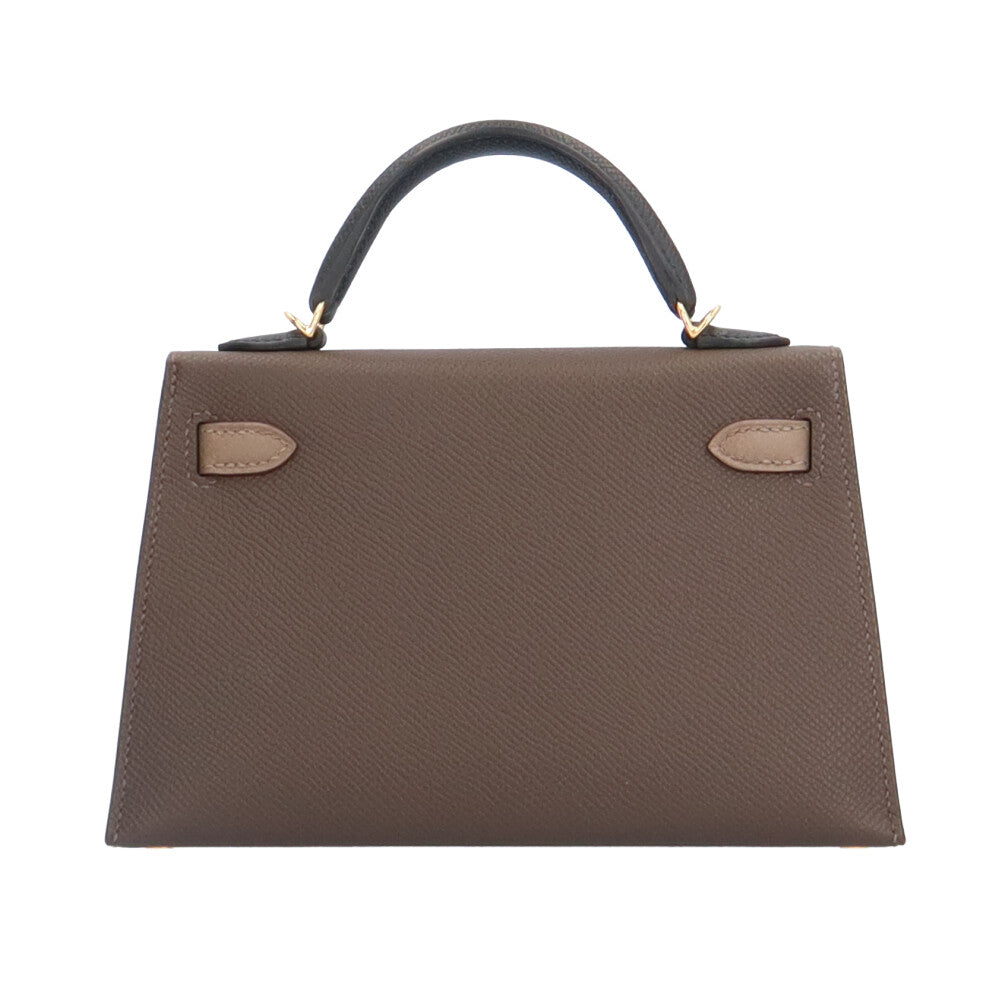 エルメス ミニケリー2トリコロール ショルダーバッグ エルメス レザー