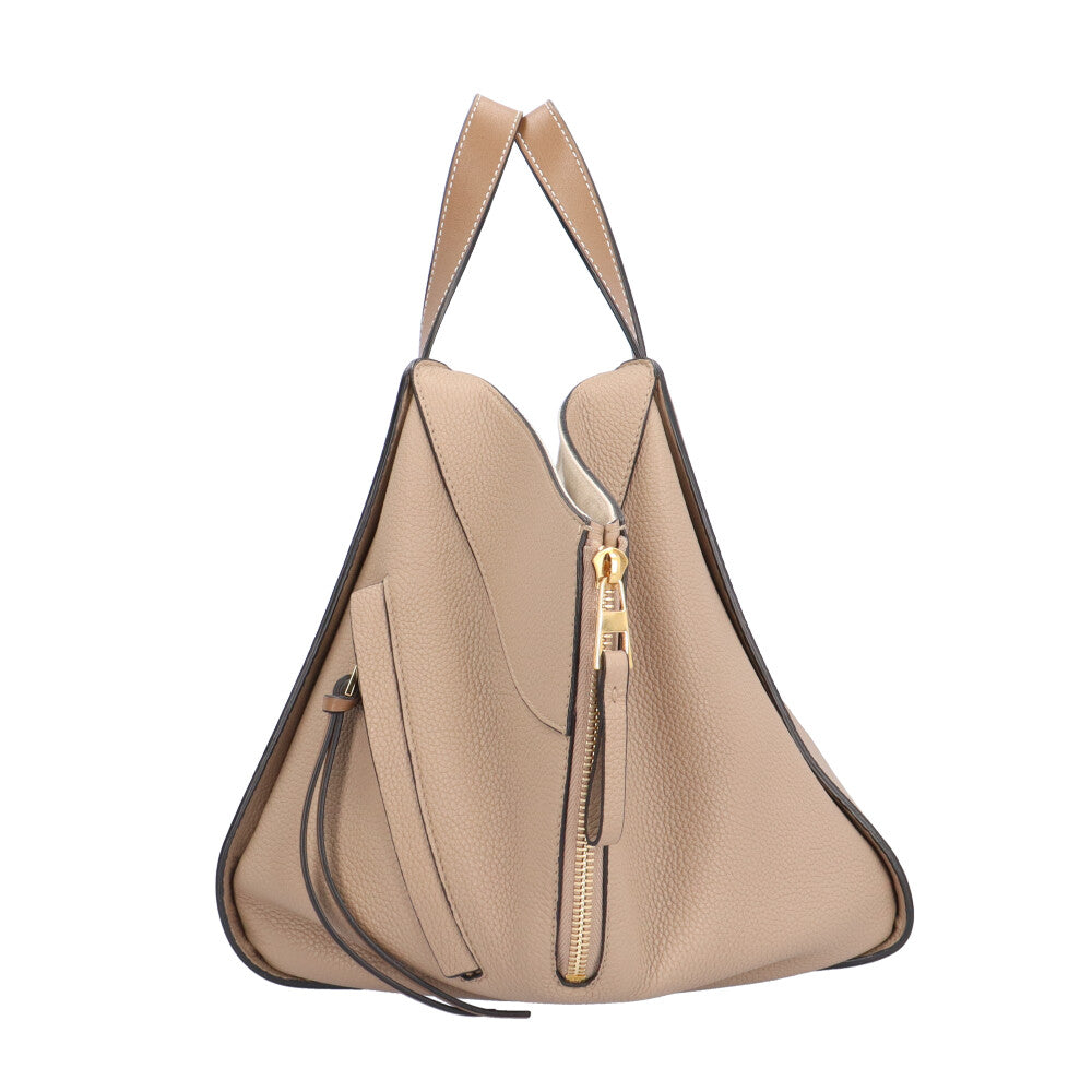 LOEWE Hammock Small Shoulder Bag Calf Beige Women's Used [36