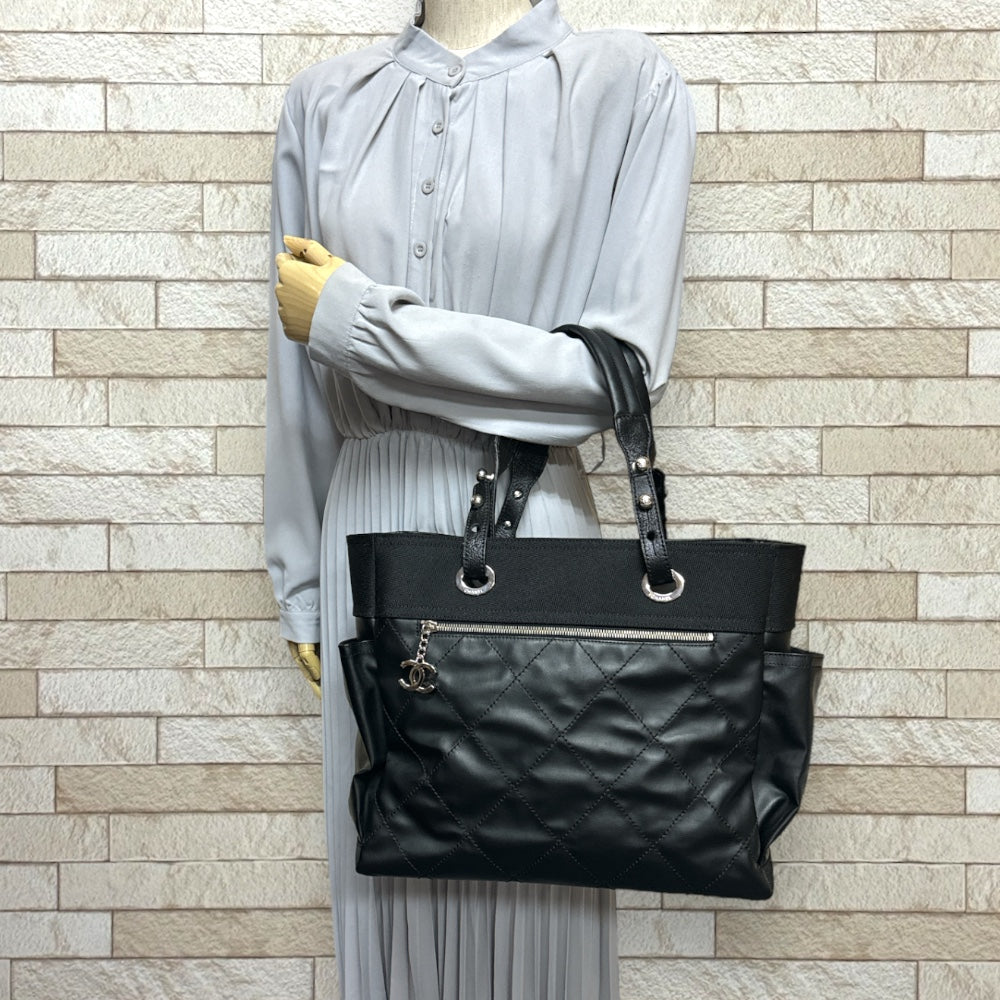 CHANEL シャネル パリビアリッツGM トートバッグ コーティング