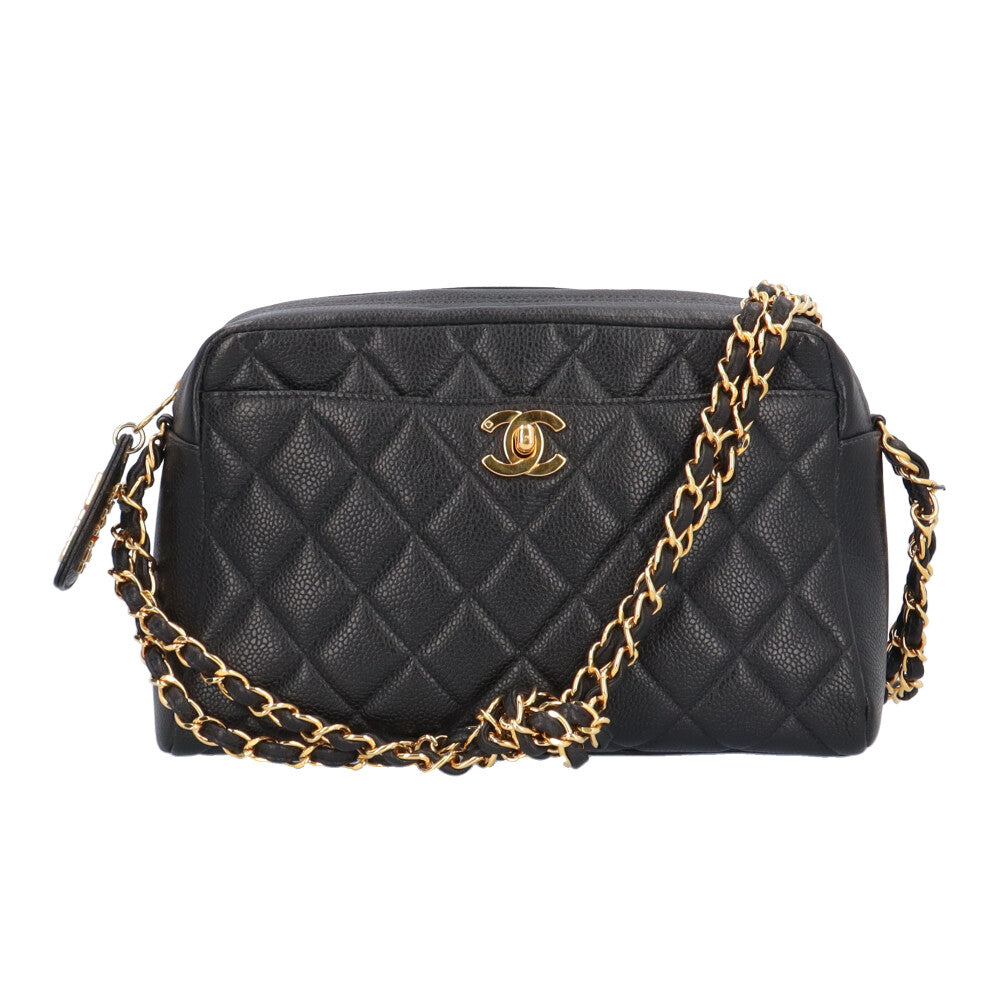 CHANEL マトラッセ キャビアスキン ショルダーバッグ CHANEL シャネル マトラッセ ショルダーバッグ キャビアスキン