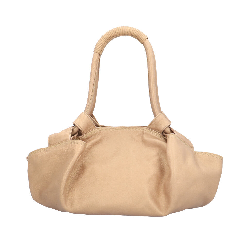 LOEWE ロエベ ナッパアイレ ハンドバッグ レザー ゴールド レディース 