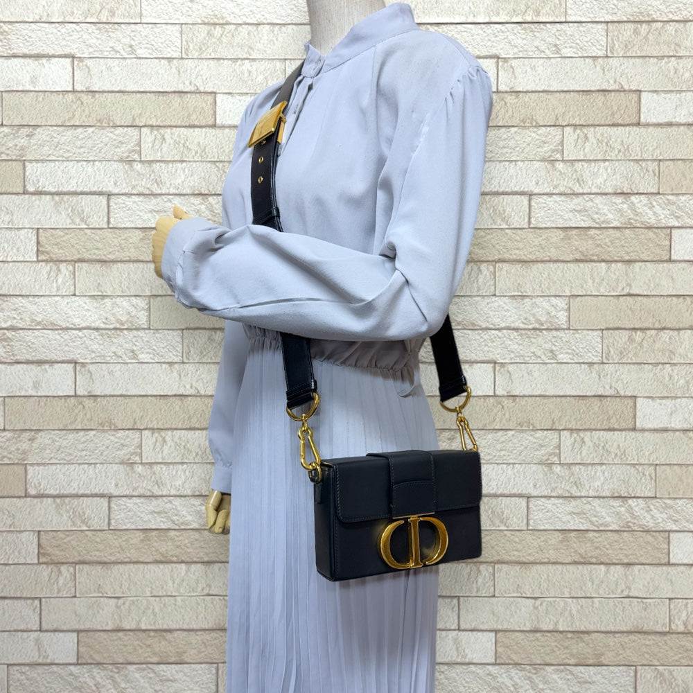 Dior ディオール 30 モンテーニュ ショルダーバッグ レザー ブラック  