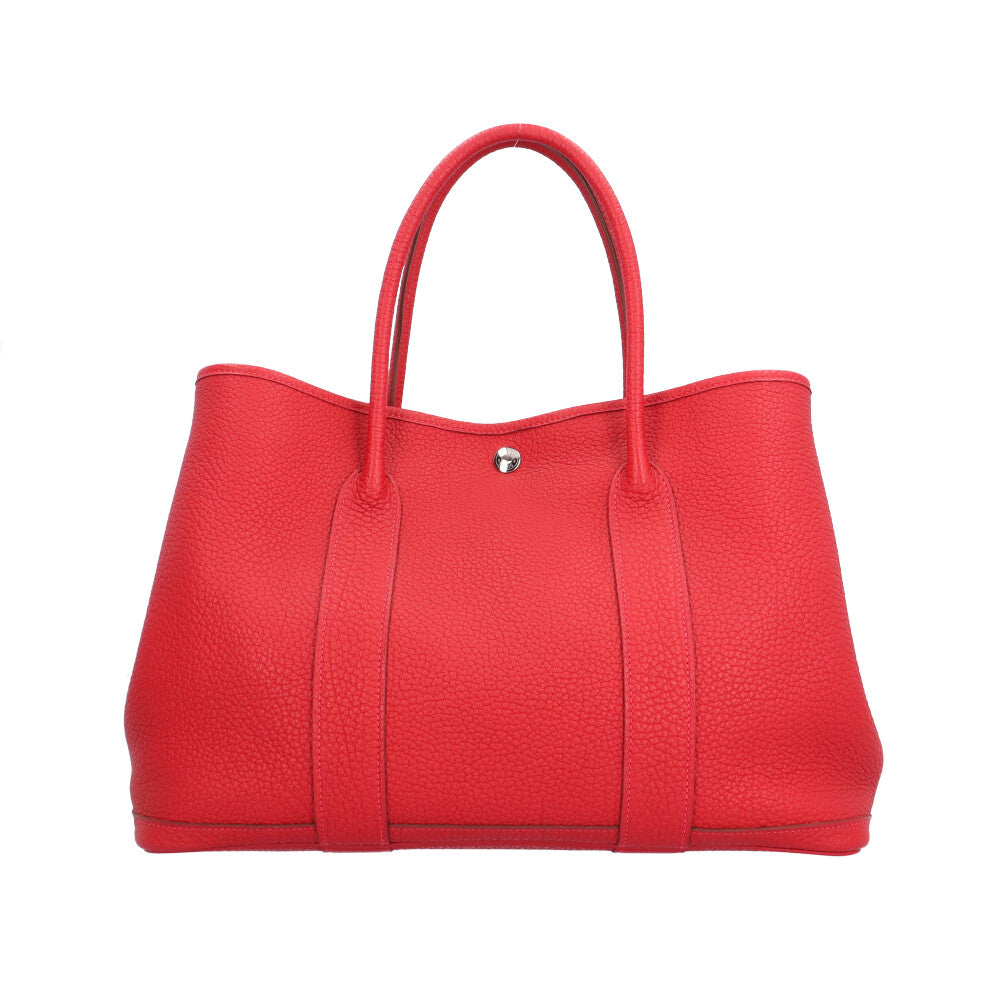 HERMES エルメス ガーデンパーティPM ハンドバッグ ネゴンダ レッド 