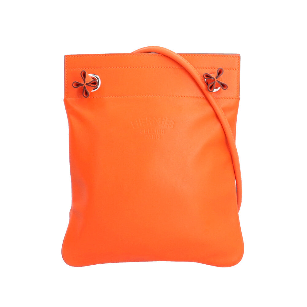 HERMES Hermes Arine Mini Shoulder Bag Swift Orange Ladies Used