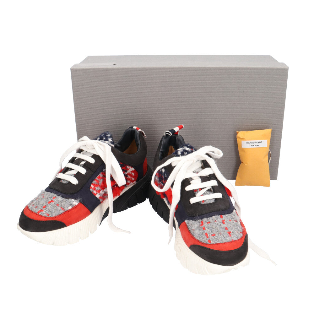 THOM BROWNE トムブラウン スニーカー ツイード レディース 中古