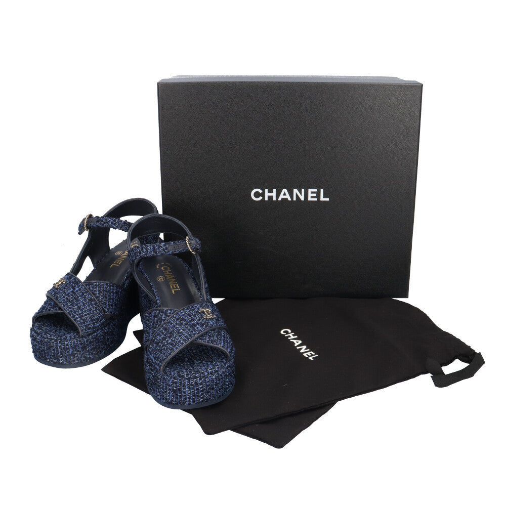 CHANEL シャネル サンダル シルク レディース 中古 – 【公式 
