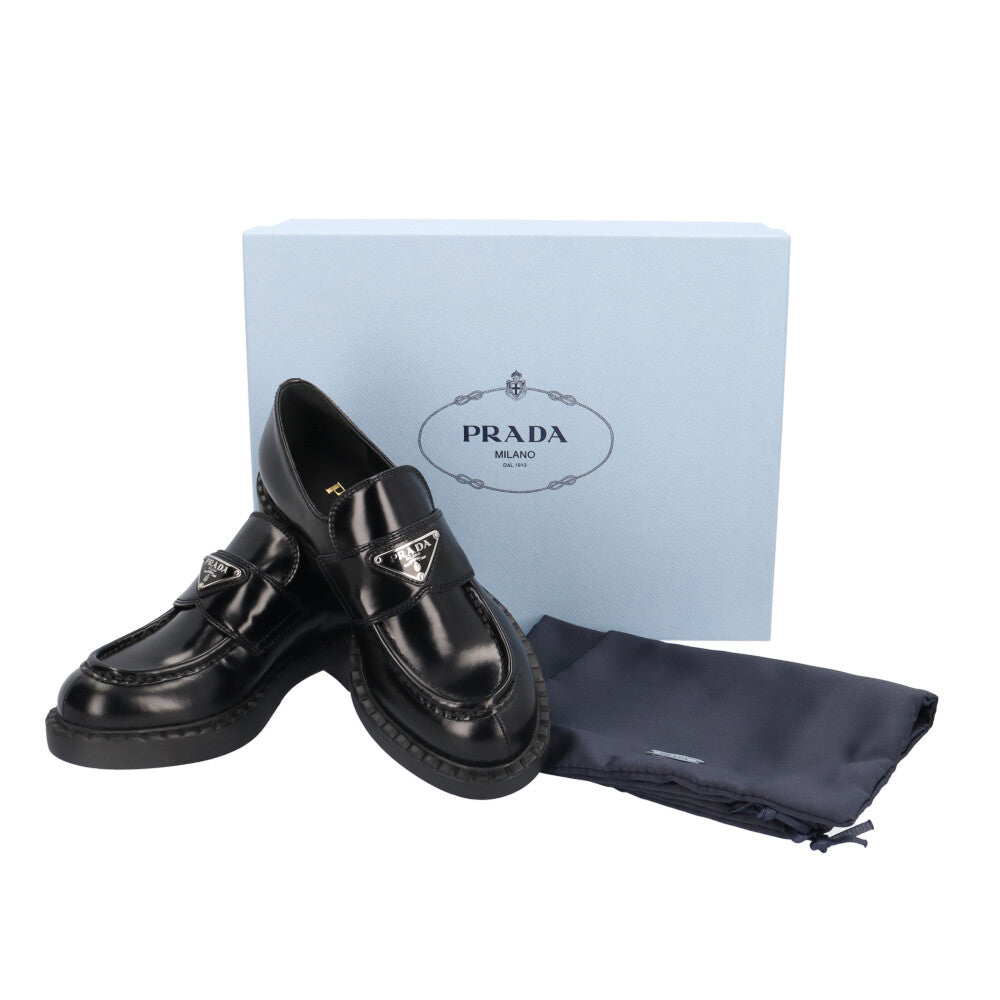 PRADA プラダ チョコレート ローファー レディース 中古 – 【公式