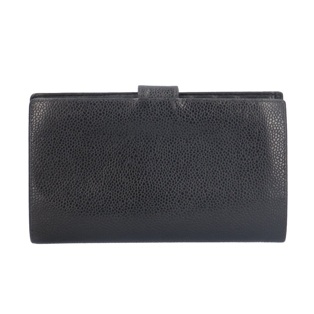 CHANEL シャネル ココマーク 長財布 キャビアスキン レディース 中古