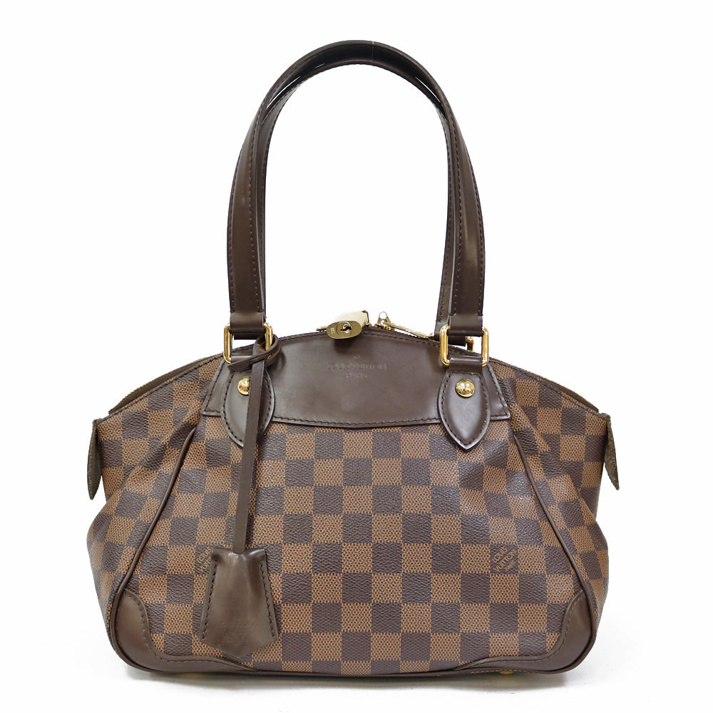 LOUIS VUITTON ルイ・ヴィトン/ヴェローナPM/ダミエ/エベヌ/N41117/DU1***/Aランク/92【中古】 Used] Louis Vuitton Damier Verona PM Shoulder Bag N41117 Brown