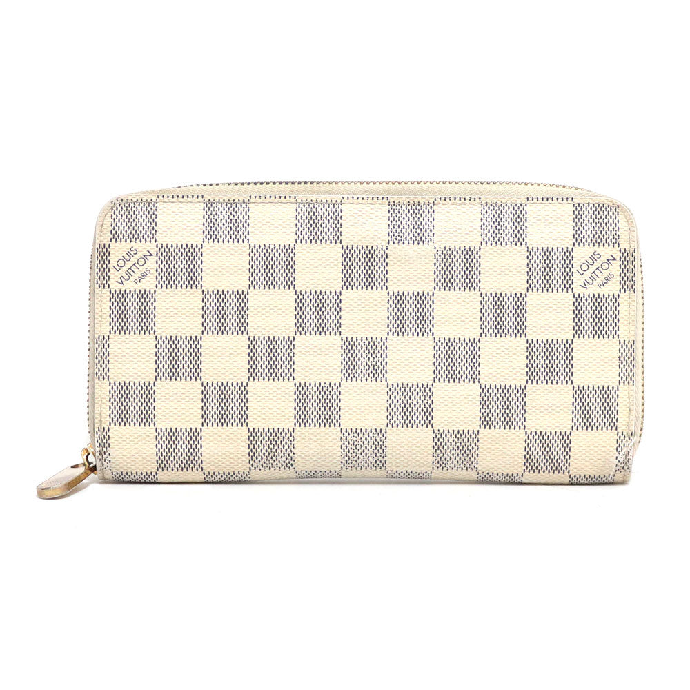 LOUIS VUITTON Louis Vuitton Zippy Wallet Damier Azur Long Wallet