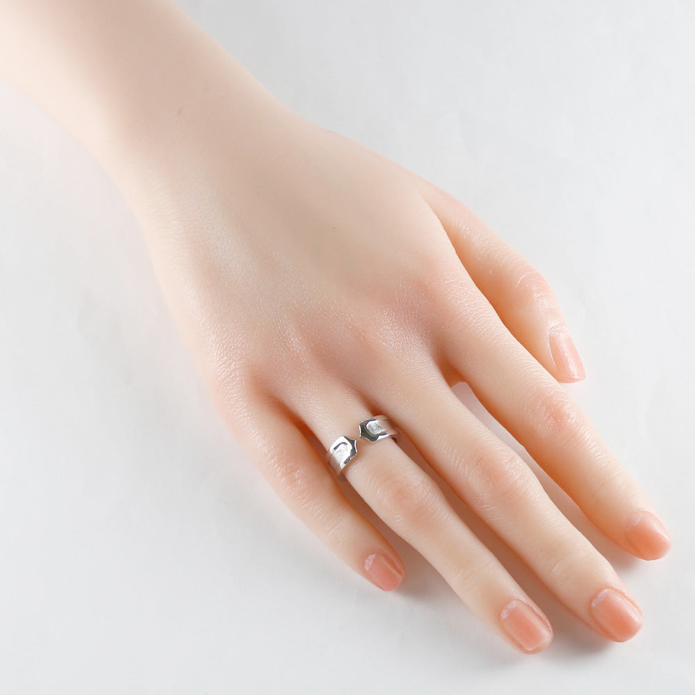 カルティエ CARTIER C2 #50 リング・指輪 10号 18金 K18ホワイト 