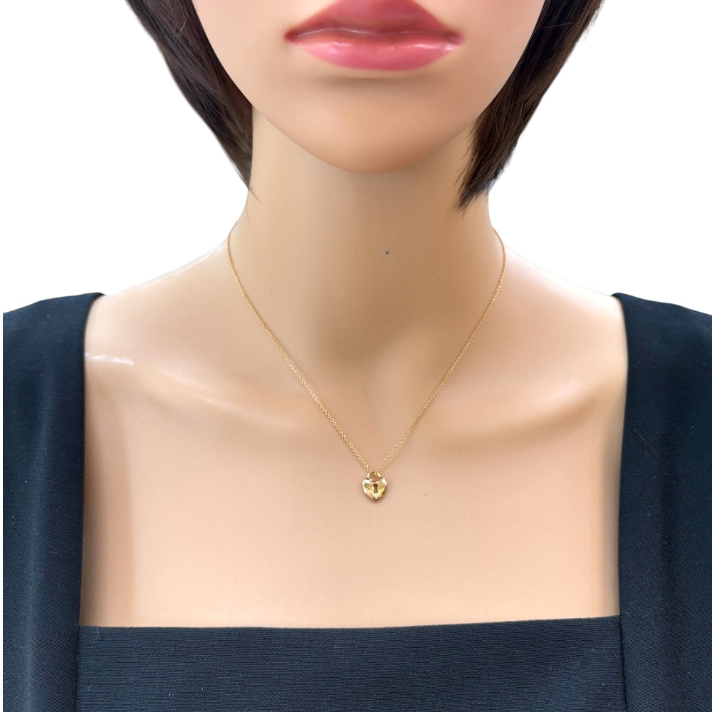 TIFFANY&Co. ティファニー ハートロック ネックレス 18金 K18ピンク