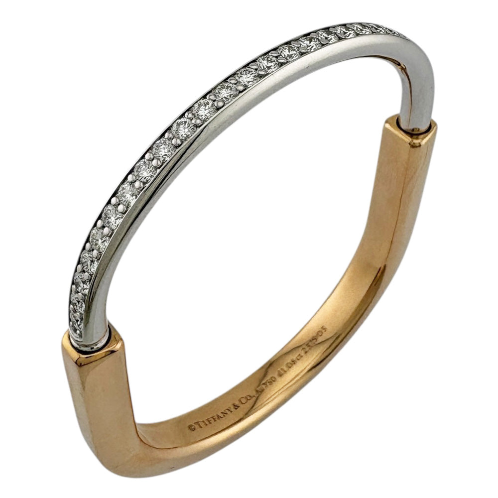 TIFFANY&Co. ティファニー ティファニーロック バングル 18金 K18