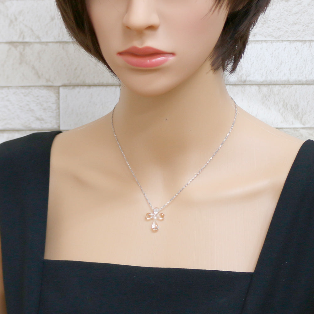 ティファニー TIFFANY&Co. ロッククリスタルクロス ネックレス Pt950