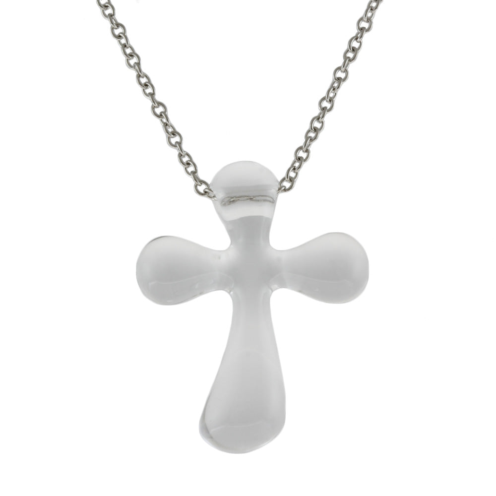 ティファニー TIFFANY&Co. ロッククリスタルクロス ネックレス Pt950