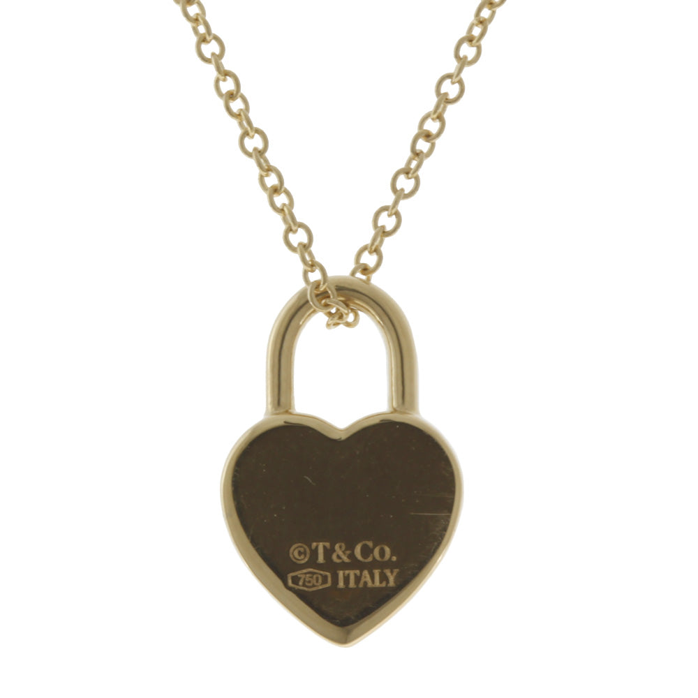 ティファニー TIFFANY&Co. ハートロック ネックレス 18金 K18イエロー