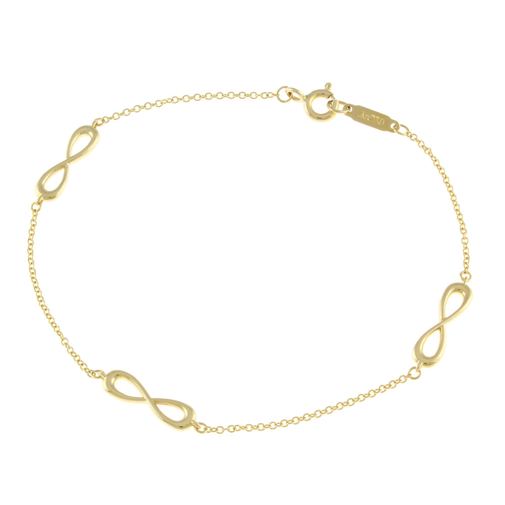 ティファニー TIFFANY&Co. インフィニティ ブレスレット 18金 K18