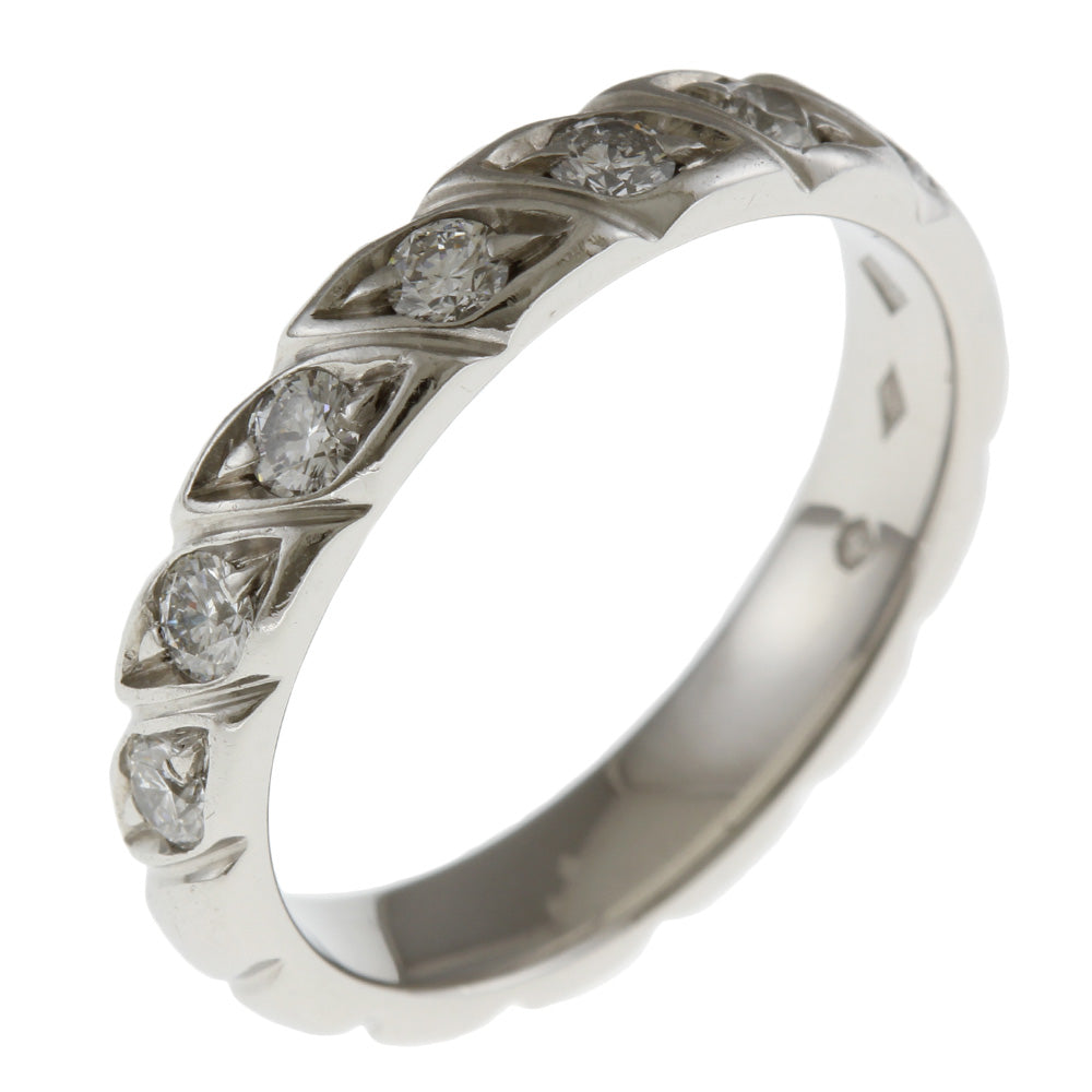 Chaumet Torsade Ring, Size 9, Pt950 Platinum, Diamond, Women's