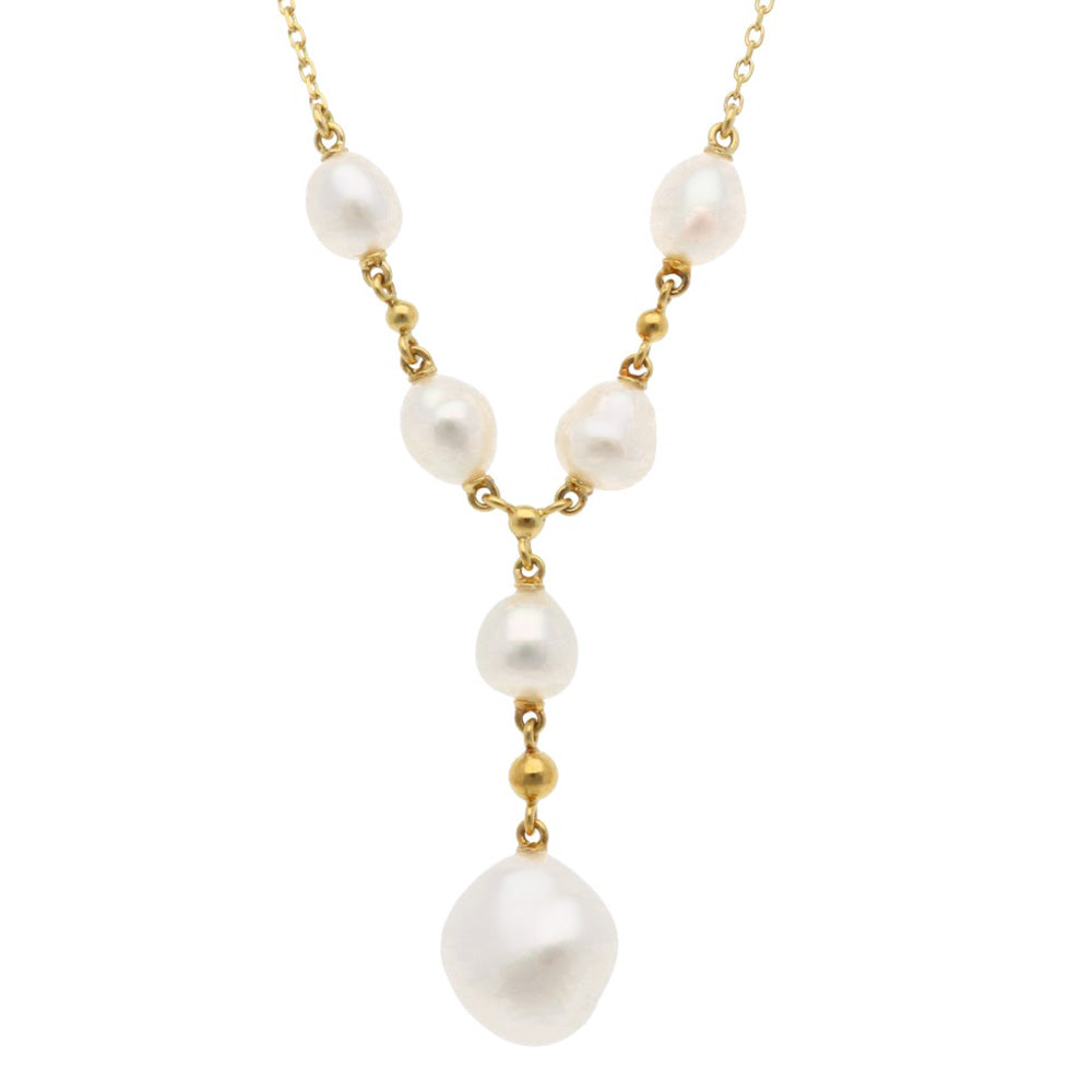 MIKIMOTO ミキモト ネックレス 18金 K18イエローゴールド パール