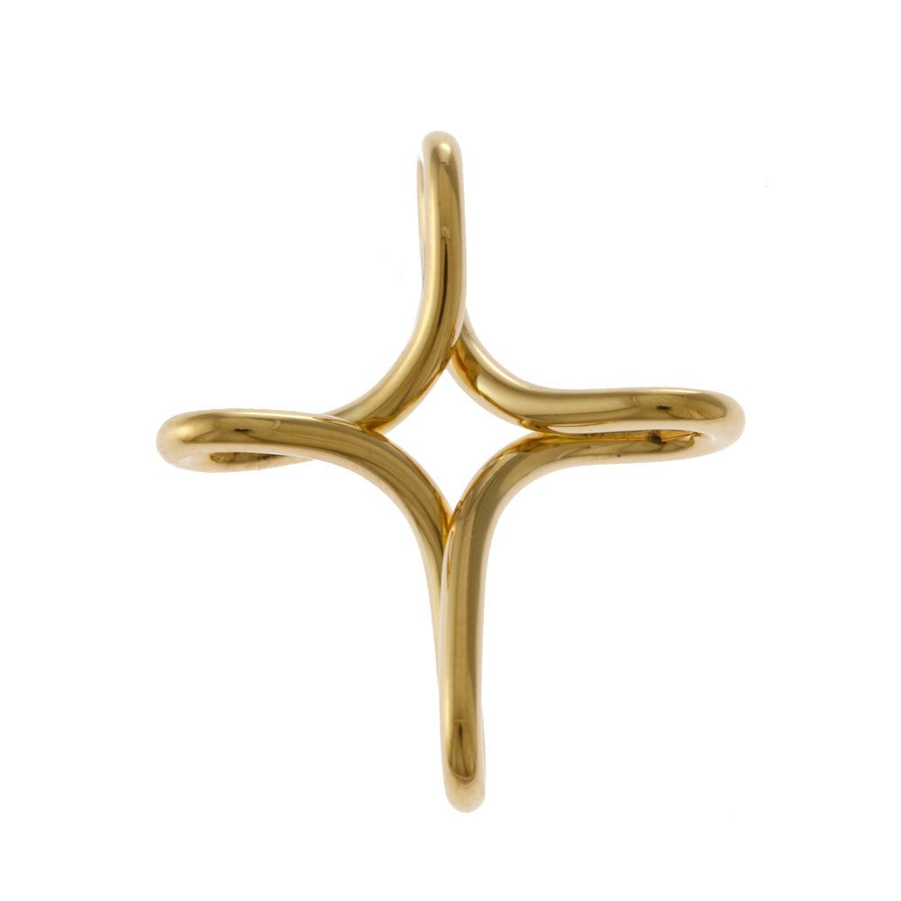 ティファニー インフィニティオープンクロス ペンダントトップ 18金