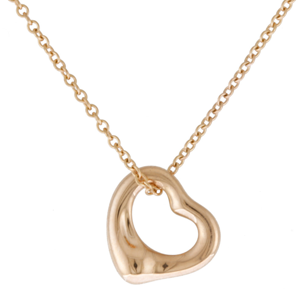 TIFFANY&Co. ティファニー オープンハート ネックレス 18金 K18ピンク