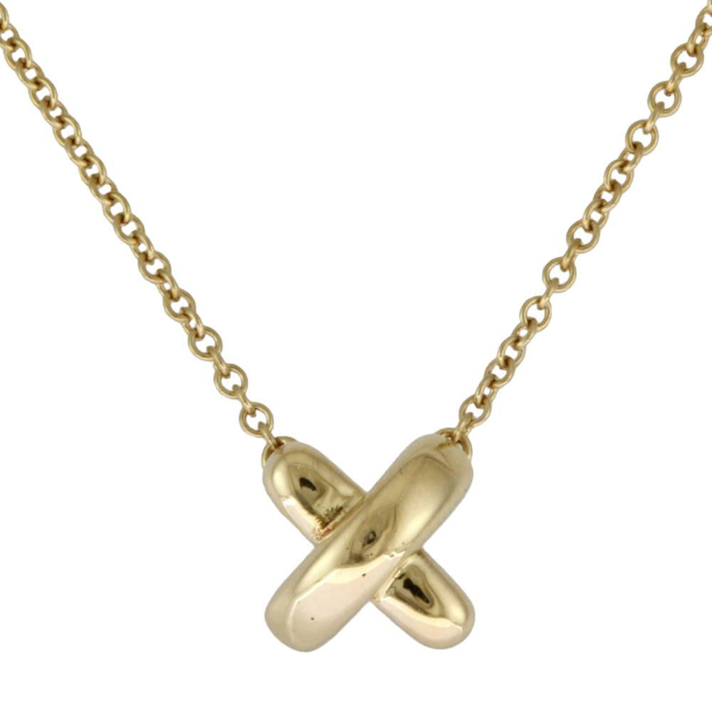 TIFFANY&Co. ティファニー クロスステッチ ネックレス 18金 K18