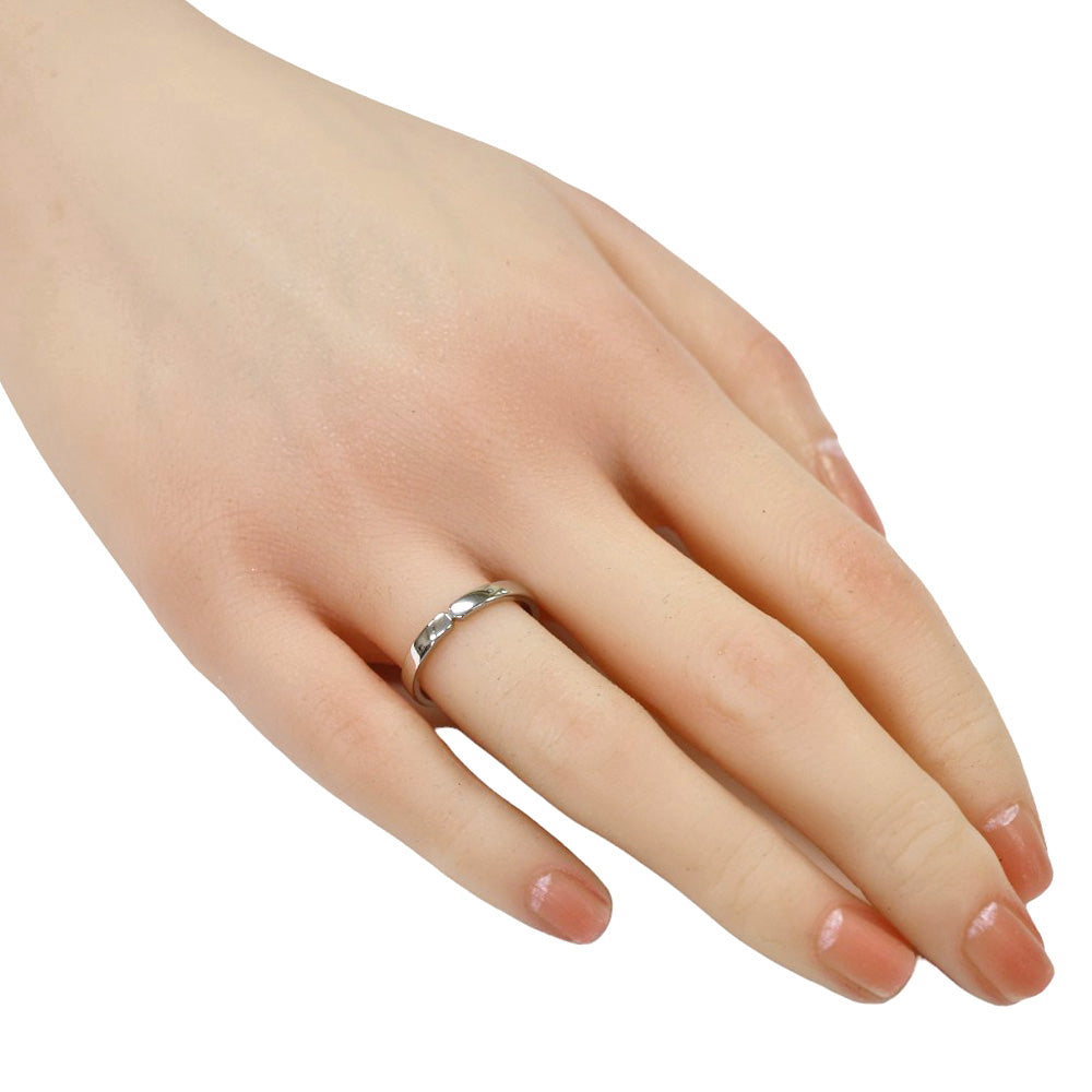 HERMES Ever Kelly Ring, Size 11.5, Pt950 Platinum, Women's, Used