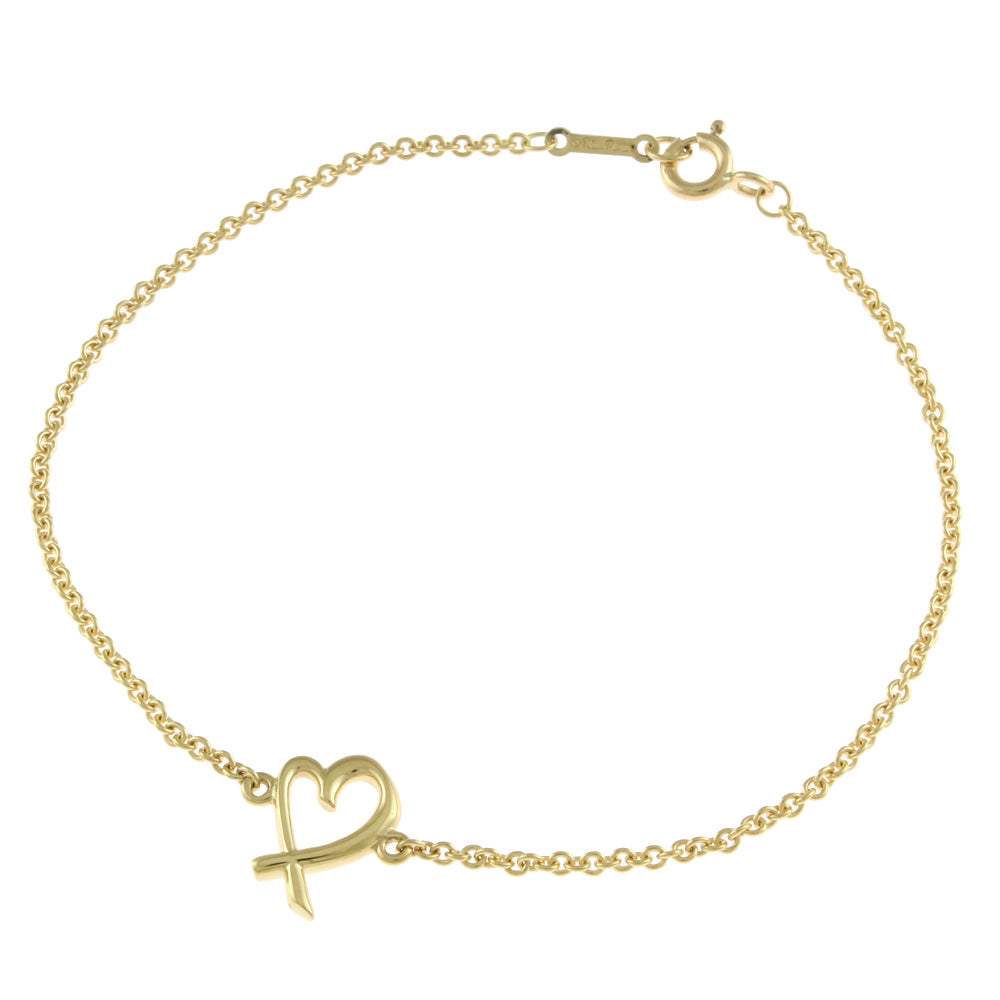 TIFFANY&Co. ティファニー ラビングハート ブレスレット 18金 K18