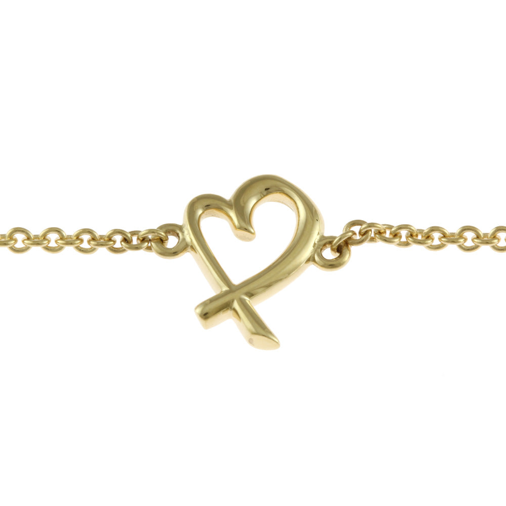 TIFFANY&Co. ティファニー ラビングハート ブレスレット 18金 K18