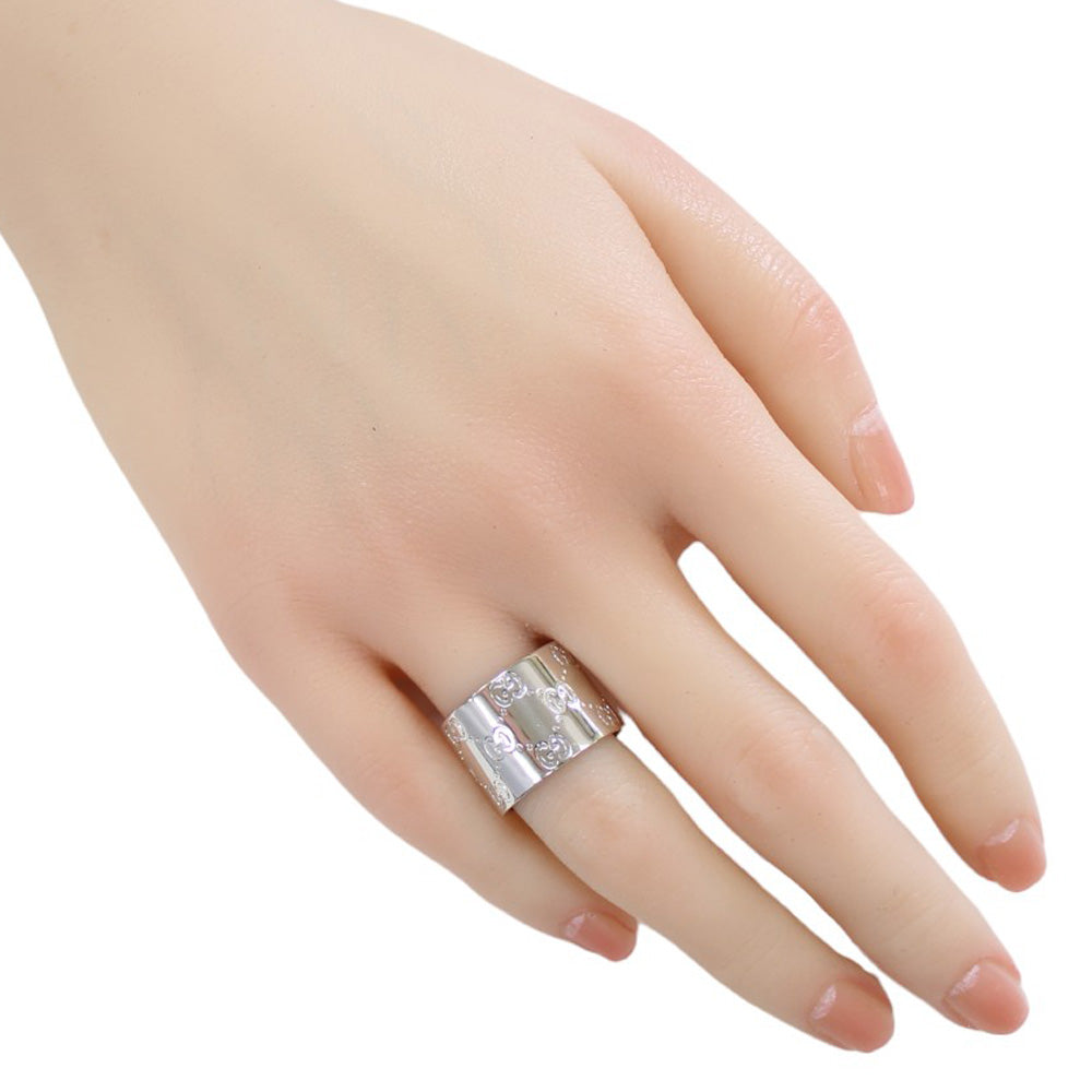 グッチ アイコンワイド リング 指輪 グッチ 13号 18金 レディース