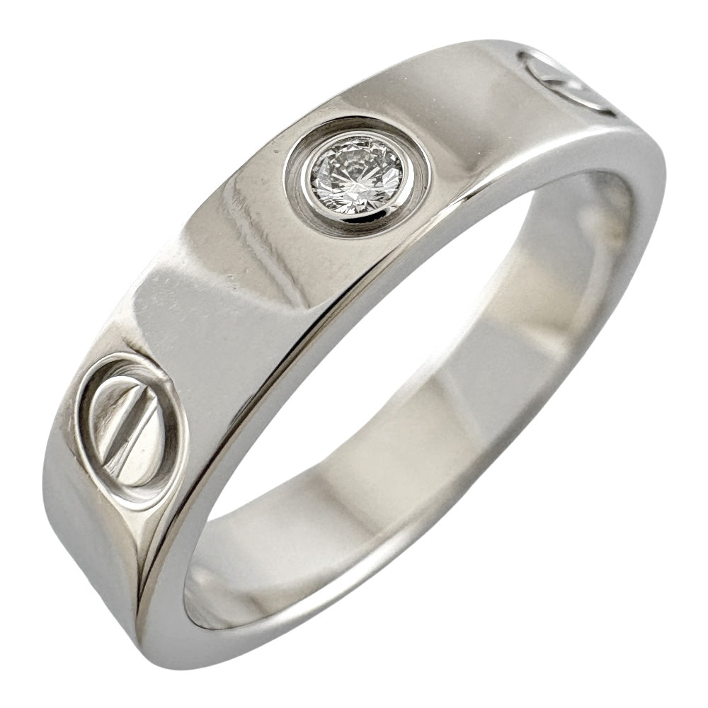 CARTIER カルティエ ラブ ダイヤモンド1P リング 指輪 9号 18金 K18