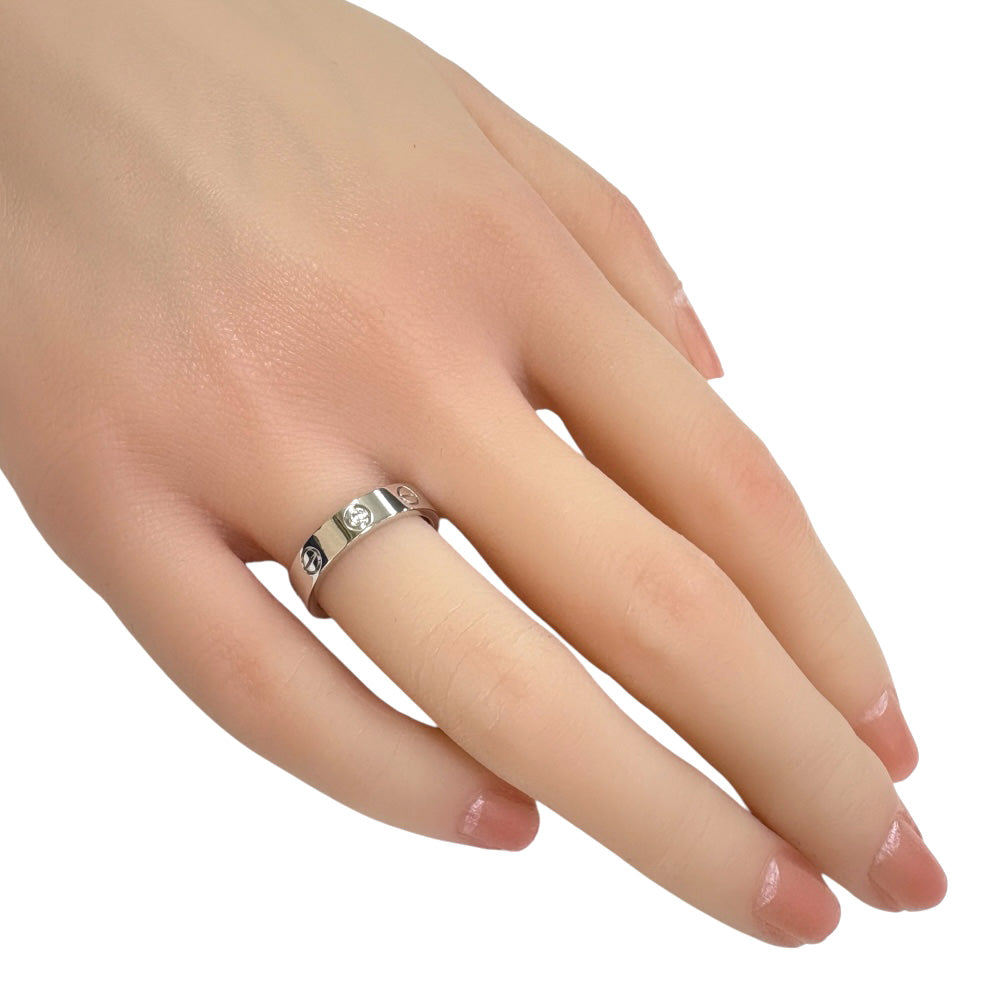 CARTIER カルティエ ラブ ダイヤモンド1P リング 指輪 9号 18金 K18