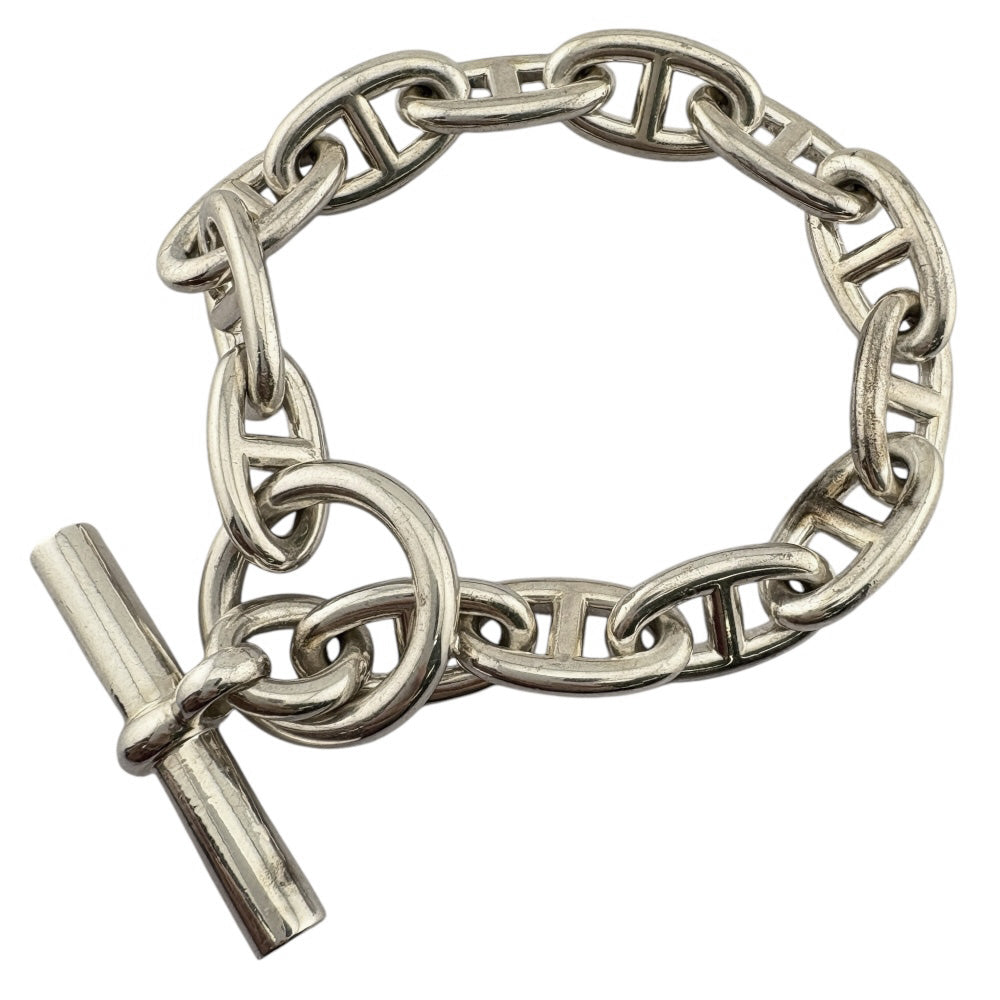 HERMES エルメス シェーヌダンクル ブレスレット シルバー ユニ