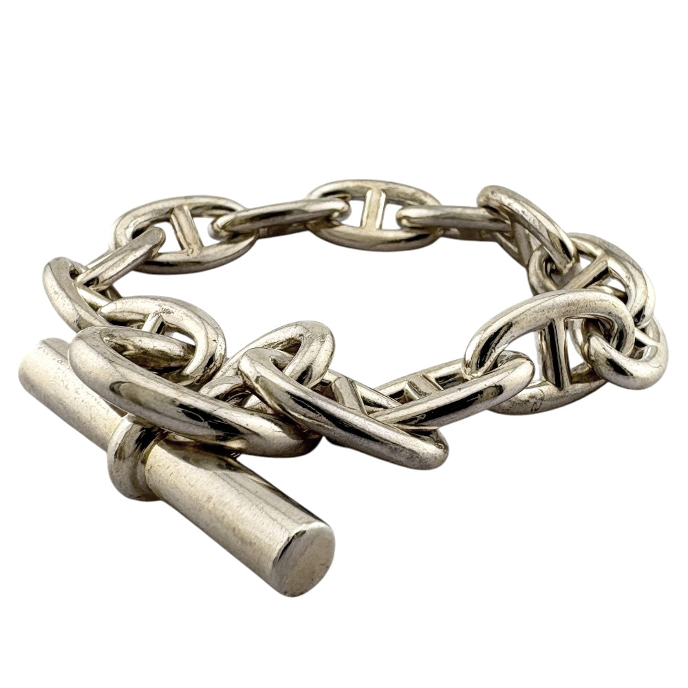 HERMES エルメス シェーヌダンクル ブレスレット シルバー ユニ