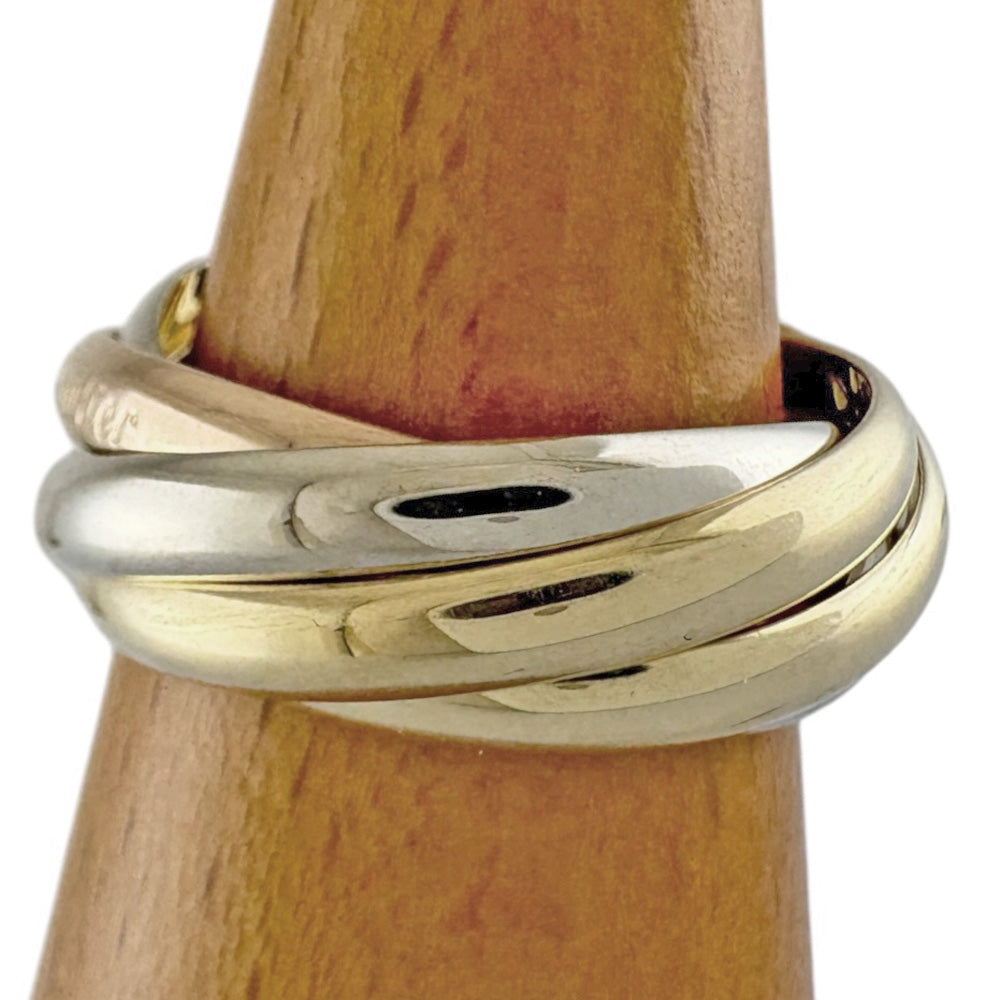 CARTIER カルティエ トリニティ 5連 リング 指輪 12号 18金 K18