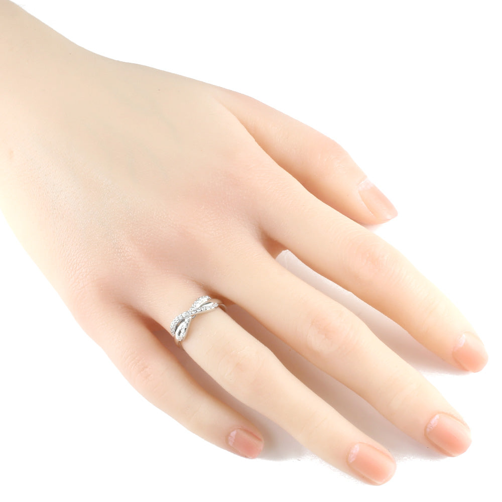 Tiffany & Co. Tiffany Infinity Ring Ring 6.5 18 Gold K18 White