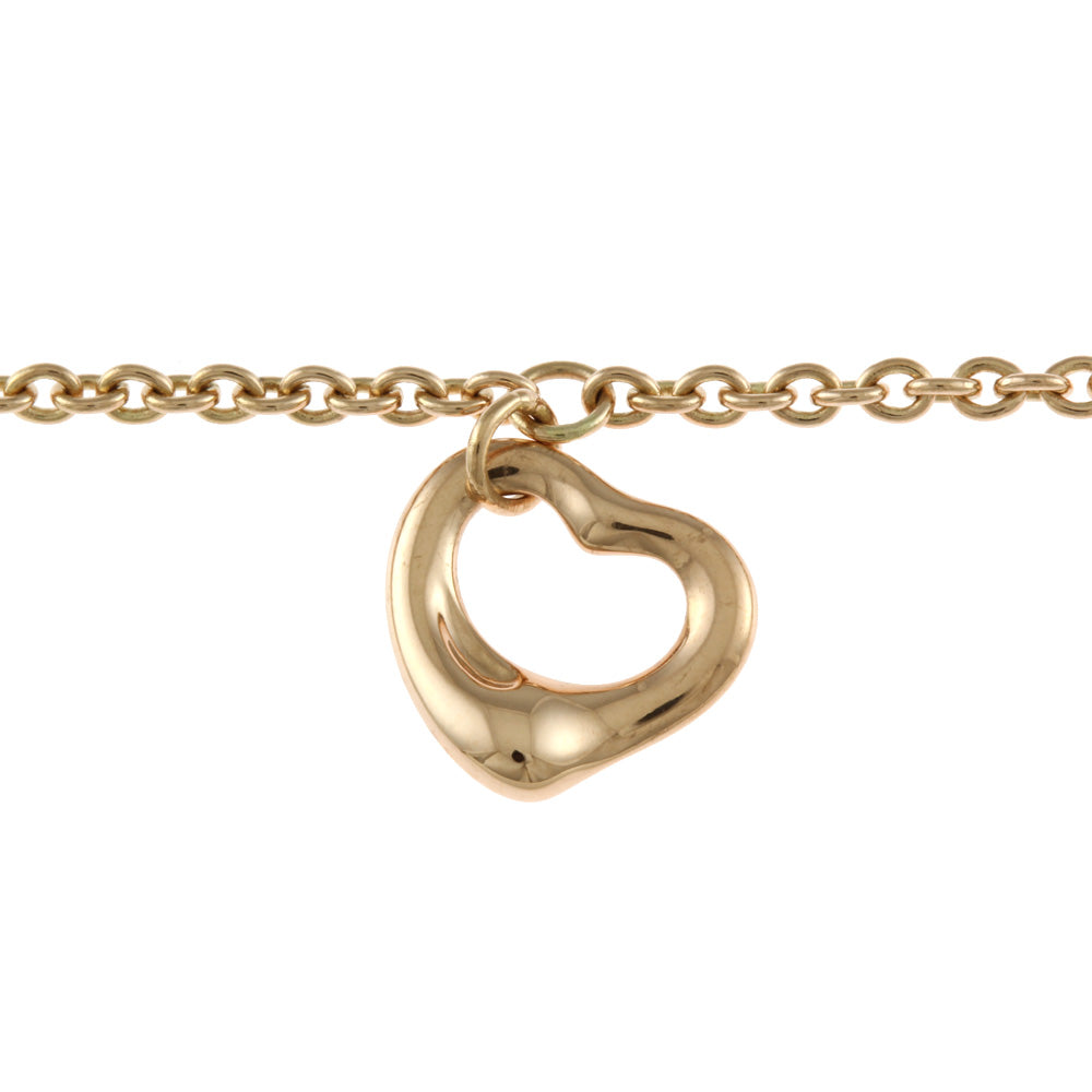 TIFFANY&Co. ティファニー オープンハート ブレスレット 18金 K18