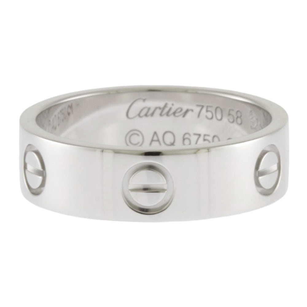 CARTIER カルティエ ラブ リング 指輪 17号 18金 K18ホワイトゴールド