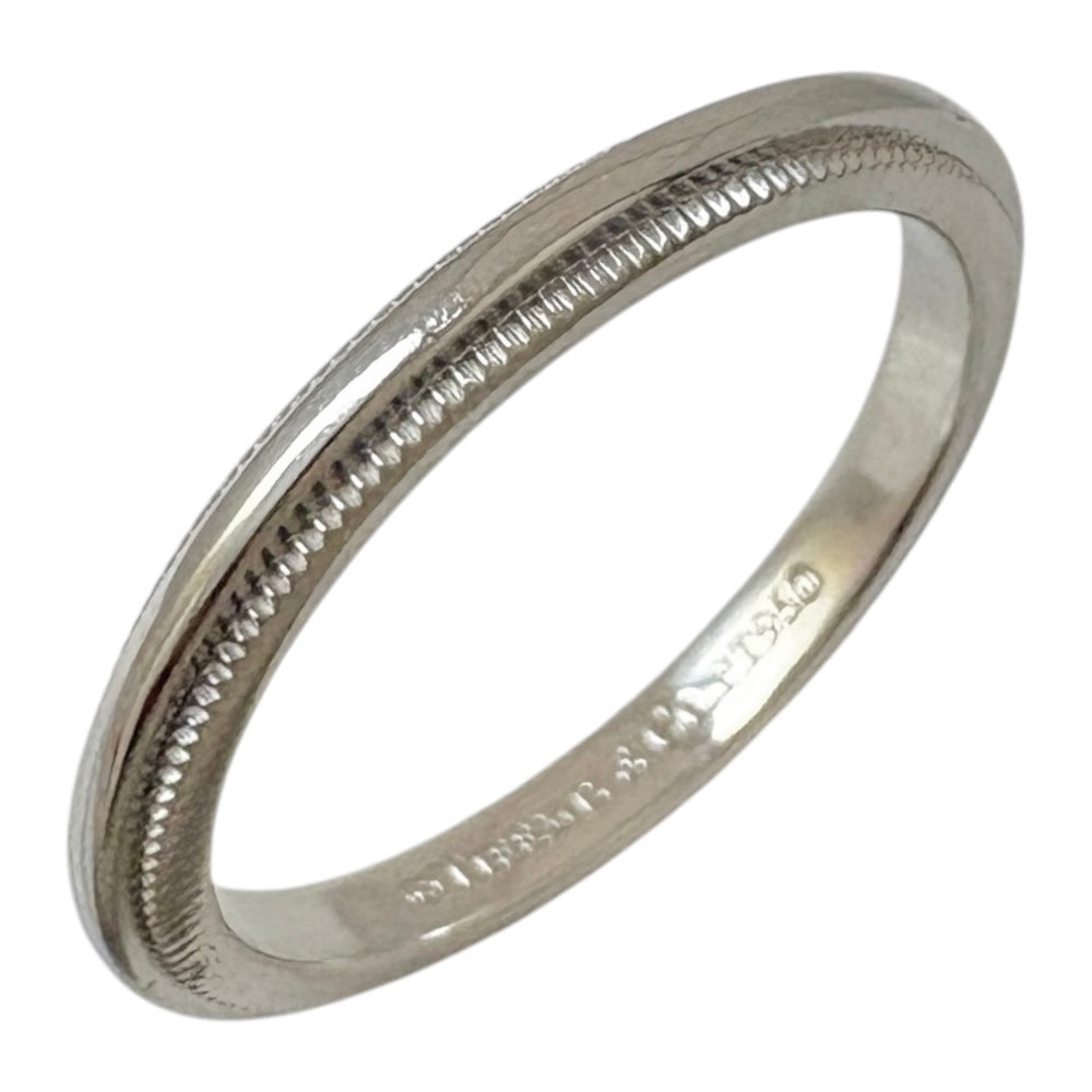 TIFFANY&Co. ティファニー ミルグレイン リング 指輪 9号 Pt950